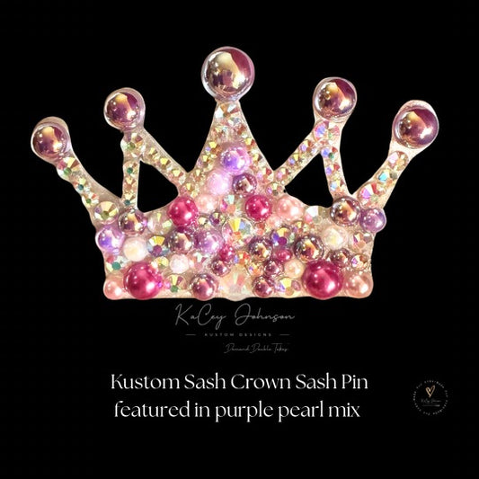 Kustom Sash Crown Sash Pin